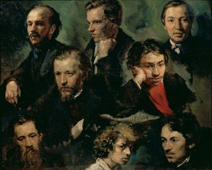 Self Portrait and Portraits of Friends